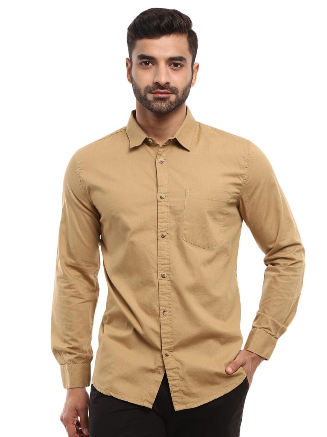 

V-Mart Men Khaki Casual Shirt