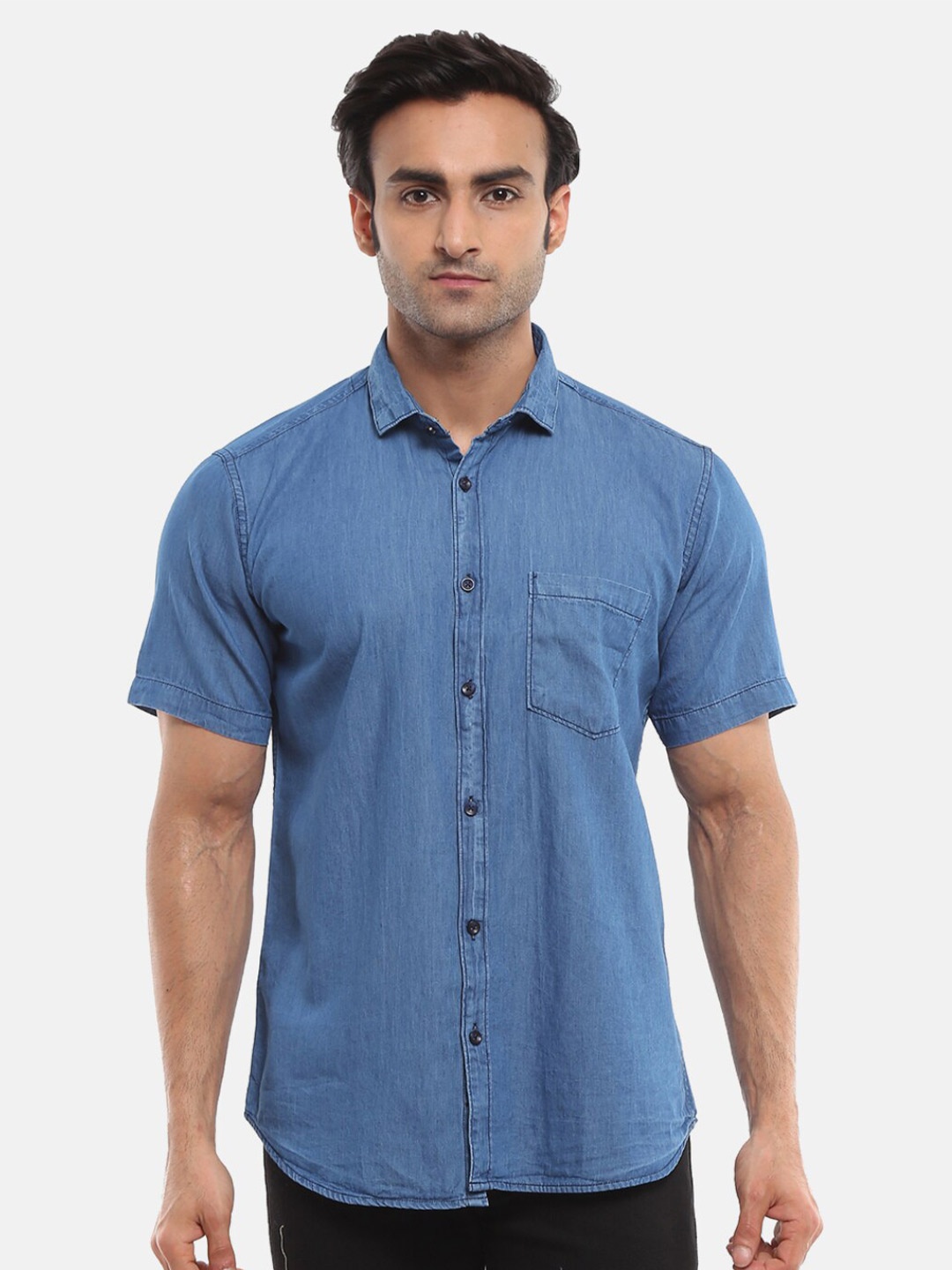 

V-Mart Men Blue Casual Shirt