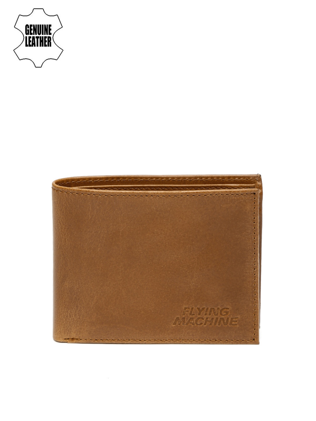 

Flying Machine Men Tan Brown Genuine Leather Wallet
