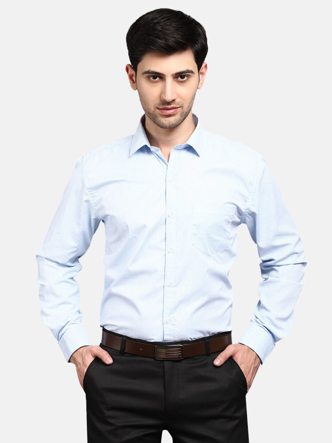 

V-Mart Men Blue Formal Shirt