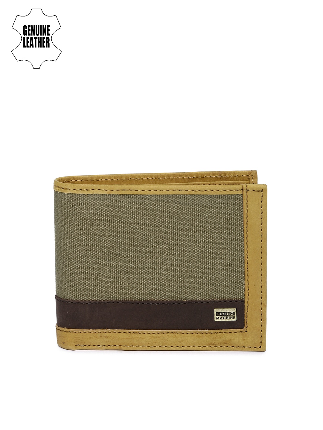 

Flying Machine Men Brown & Olive Wallet