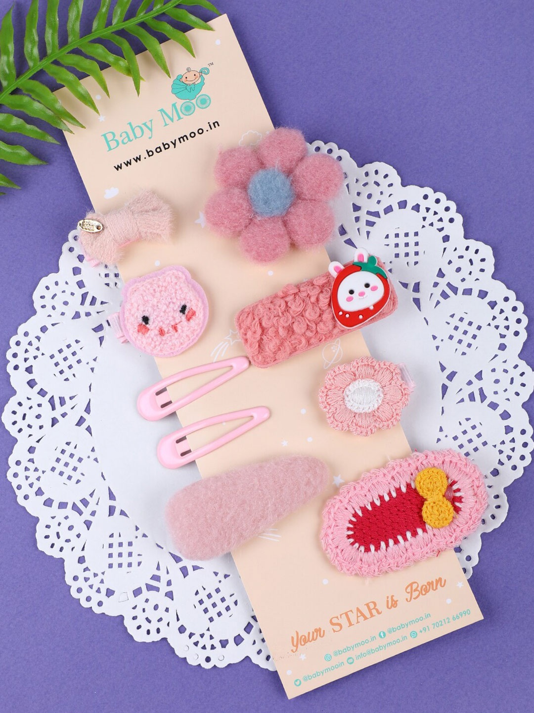 

Baby Moo Girls Pink & Blue Tic Tac Hair Clip