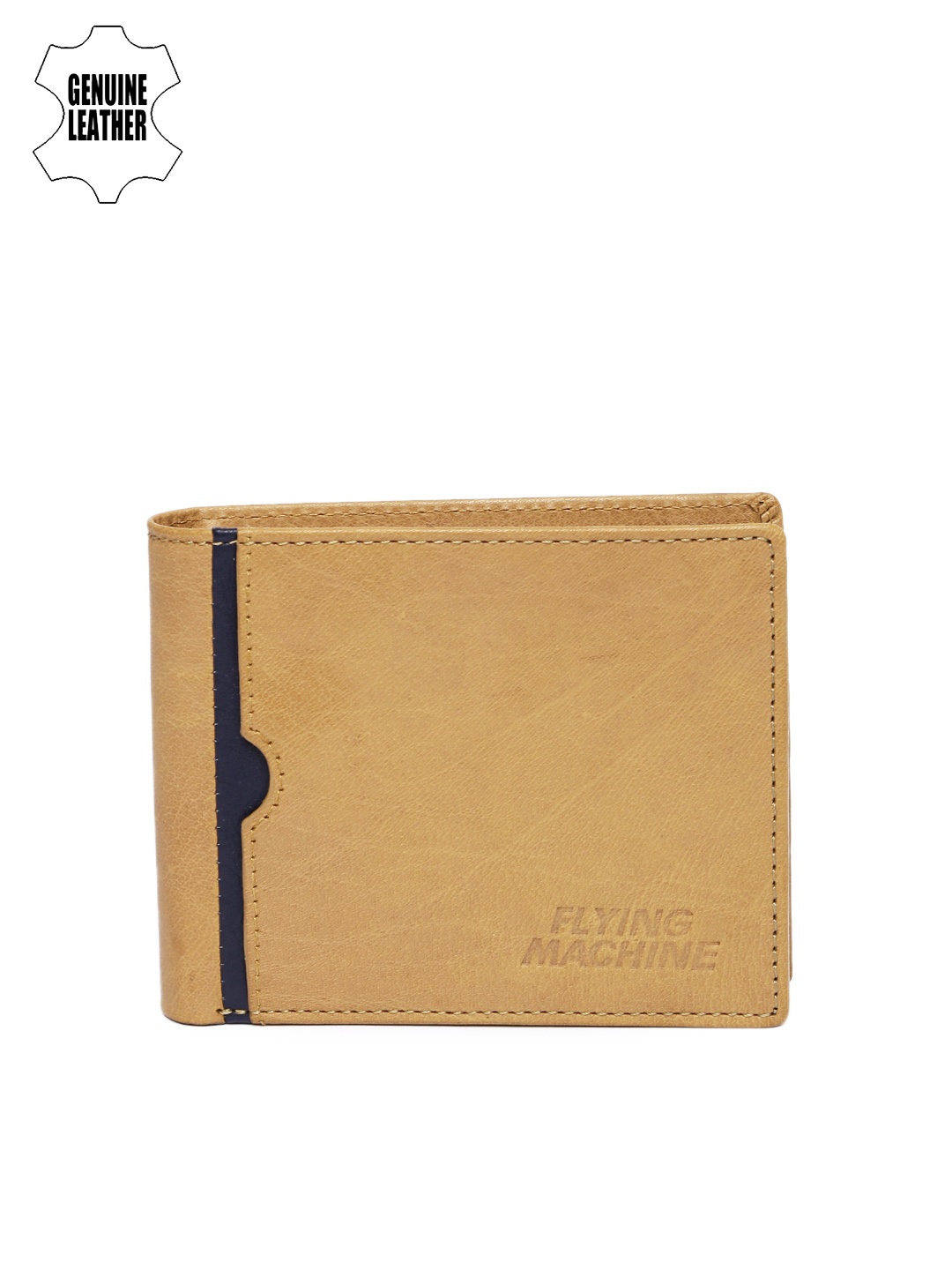 

Flying Machine Men Tan Brown Leather Wallet