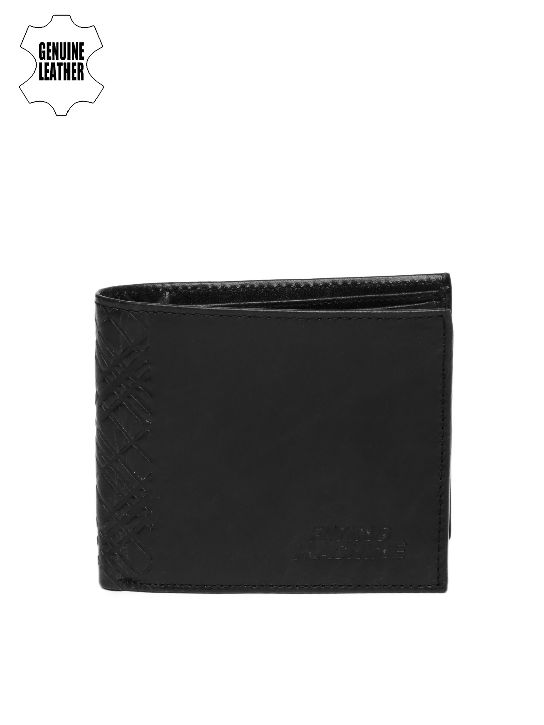 

Flying Machine Men Black Leather Wallet