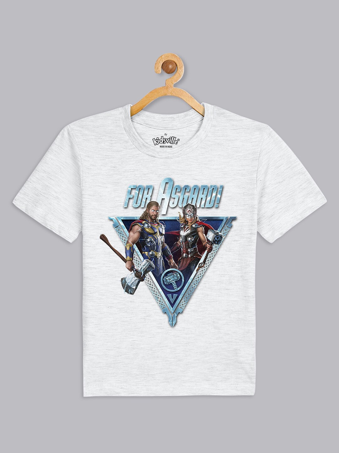 

Kids Ville Boys Thor Printed Tshirt, Grey