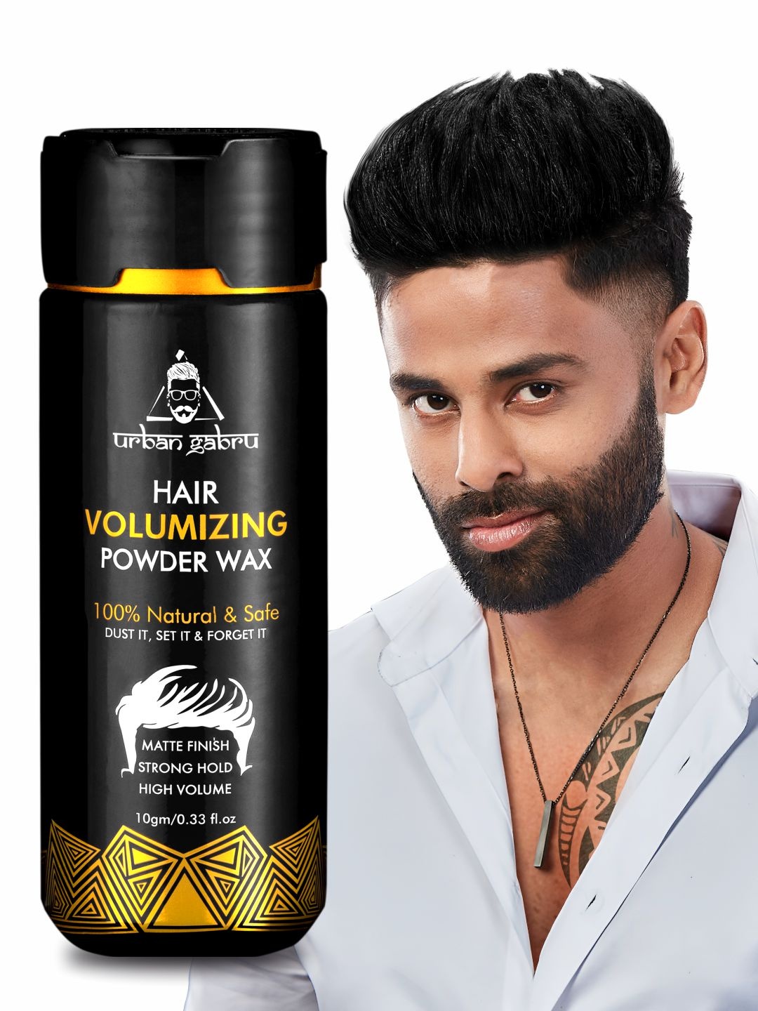 

URBANGABRU Men Hair Volumizing Powder Wax, White