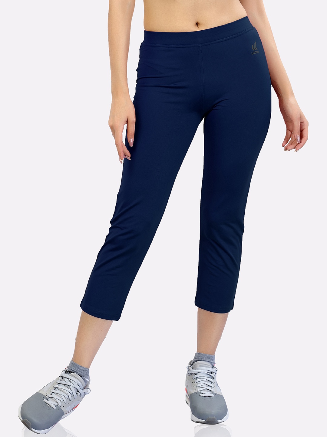 

LAASA SPORTS Women Navy Blue Capris