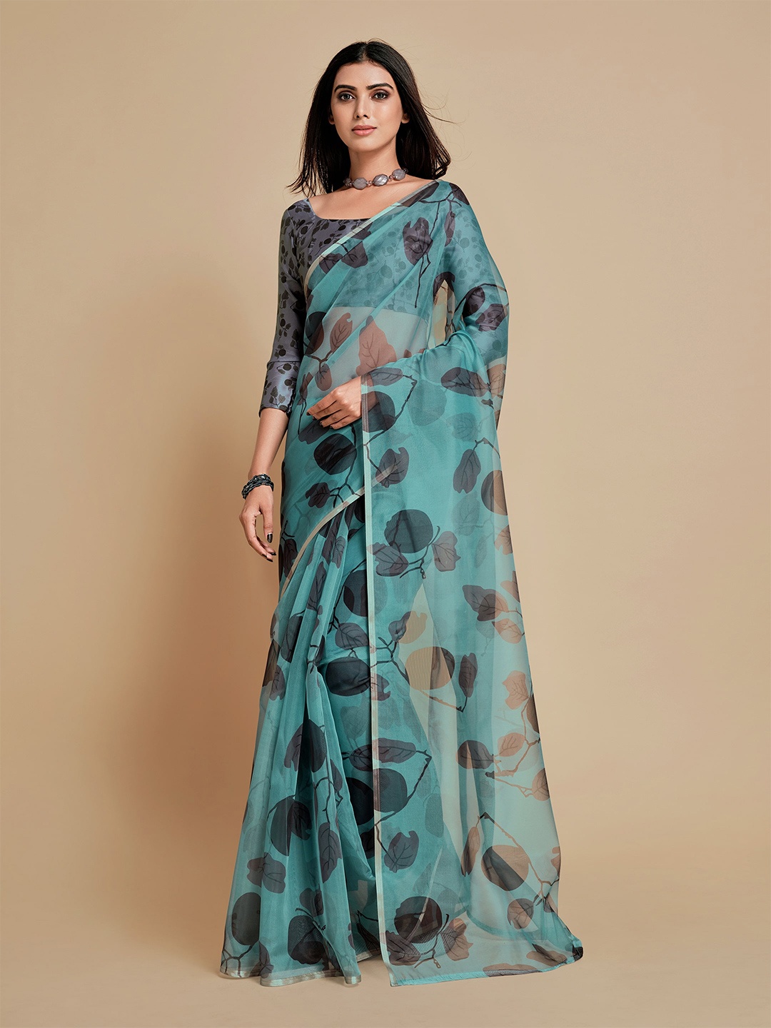 

Sangria Women Blue Sarees