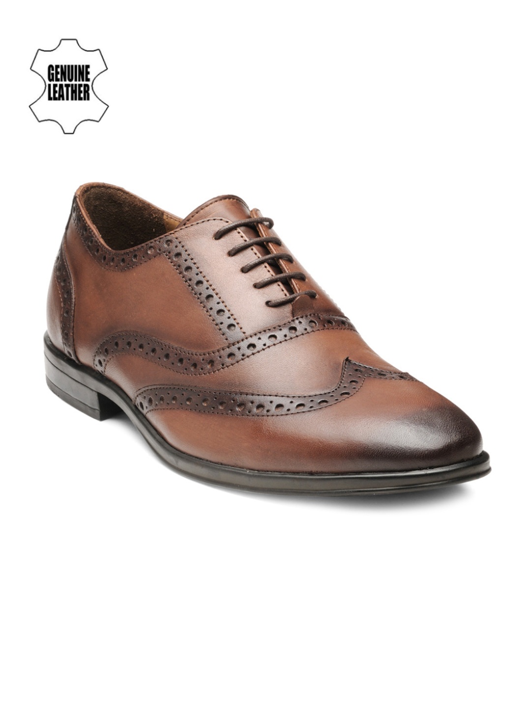 

Teakwood Leathers Men Brown Leather Brogues