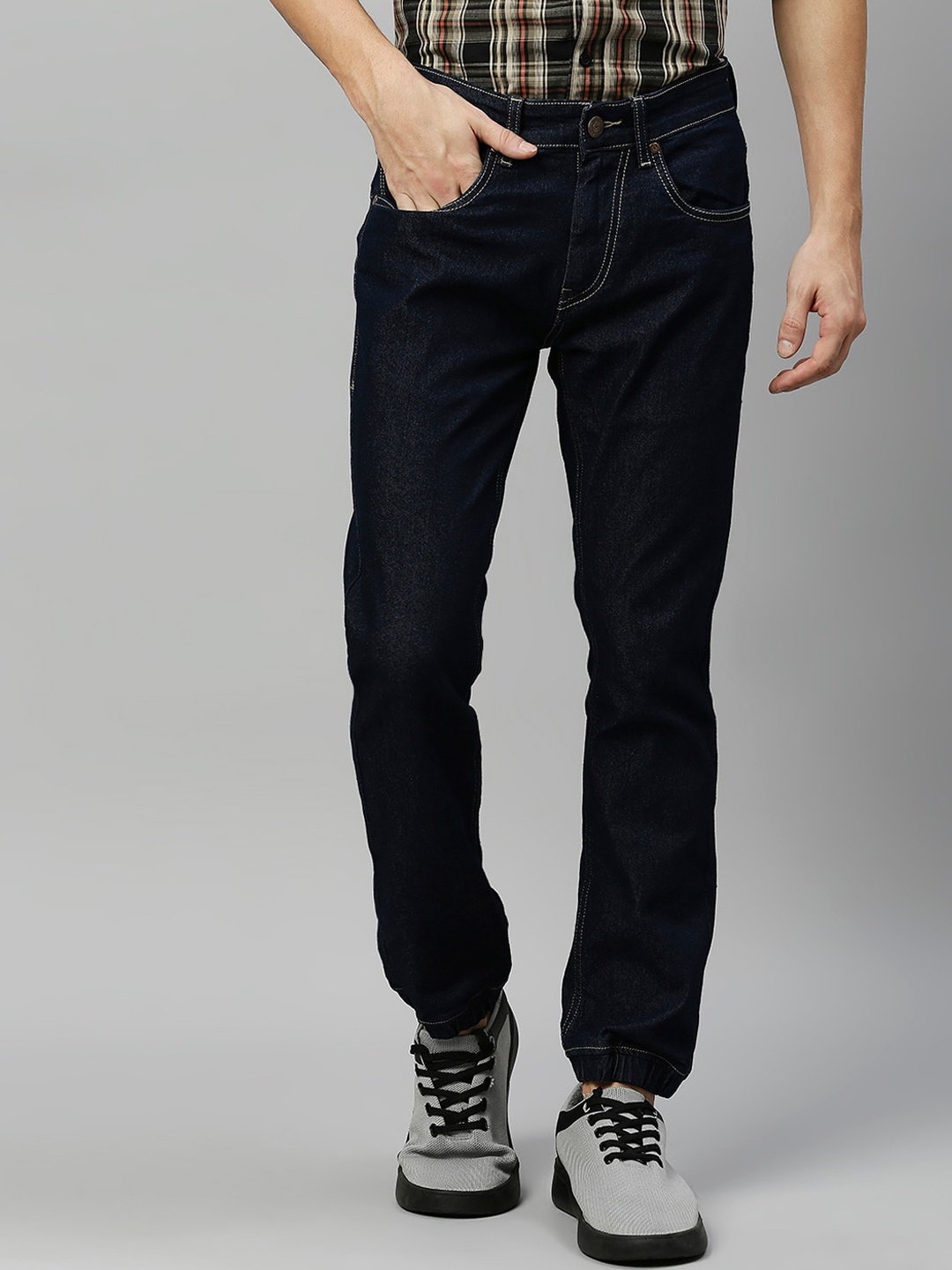 

High Star Men Blue Jean Jogger Fit Stretchable Jeans