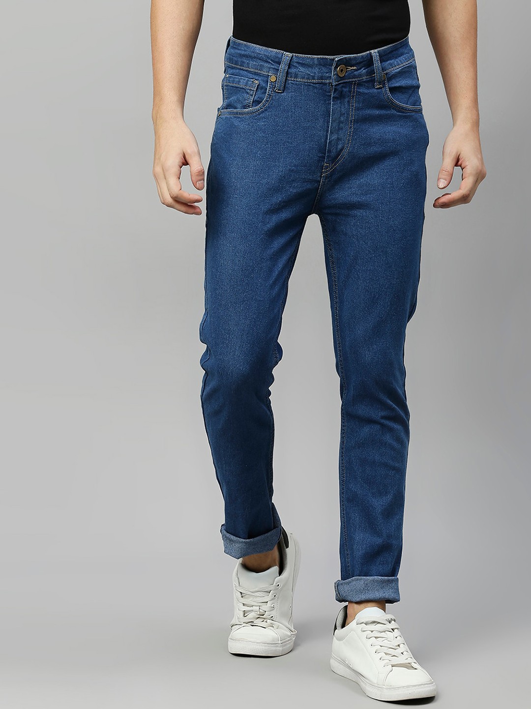 

Hubberholme Men Blue Lean Slim Fit Jeans