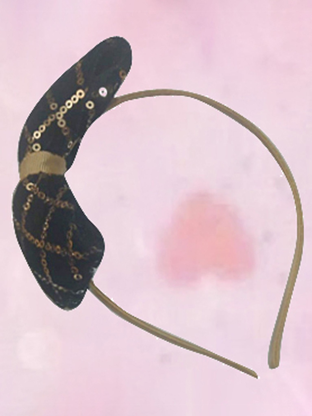 

Butterthief Girls Cream-Coloured & Black Embellished Hairband