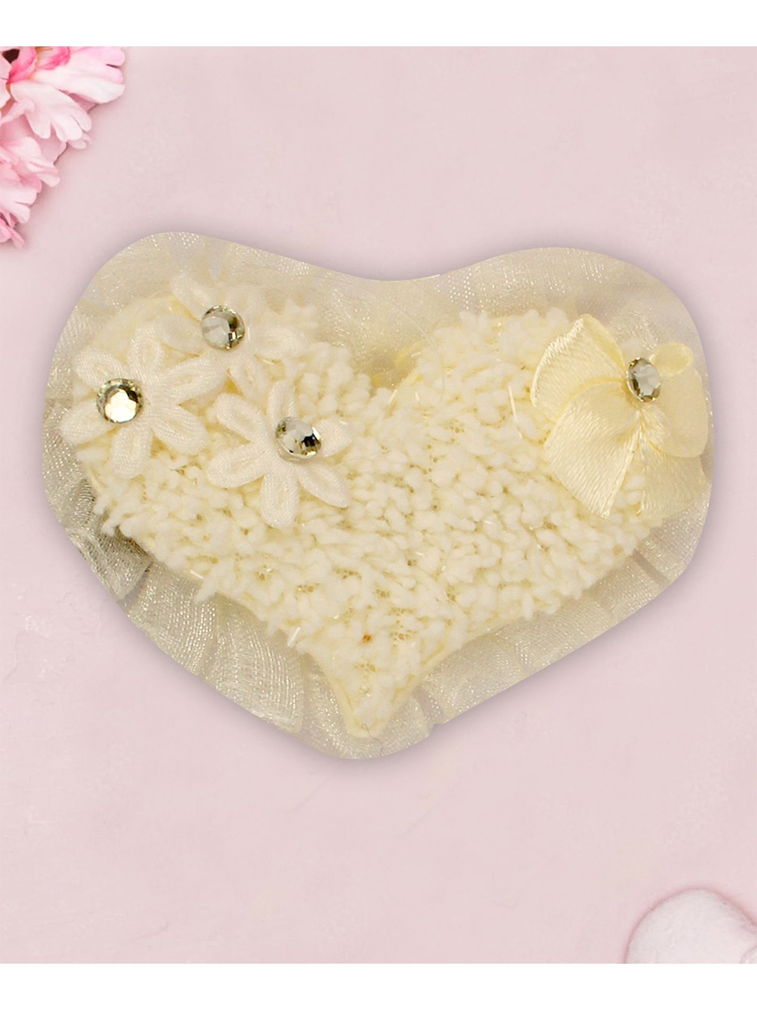 

Butterthief Girls Cream-Coloured Embellished Tic Tac Hair Clip