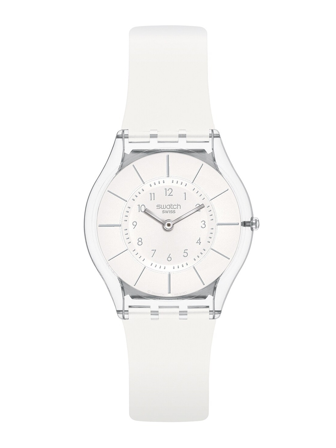 

Swatch Unisex Skeleton Dial & Straps Analogue Watch SFK360_A, White