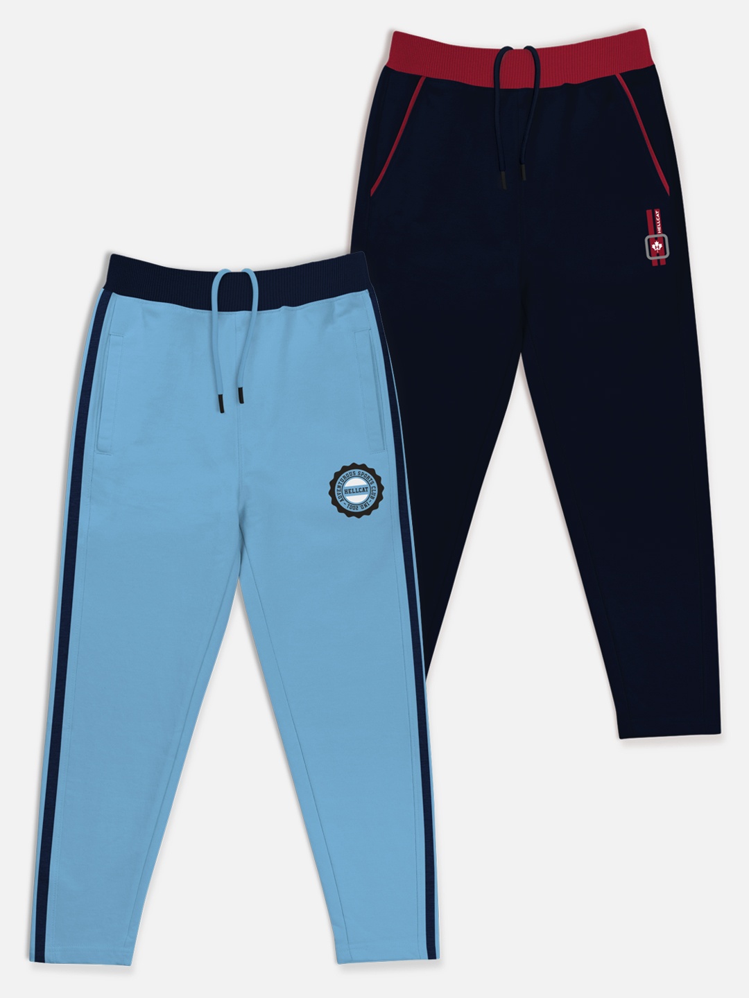

HELLCAT Boys Pack Of 2 Solid Track Pants, Blue