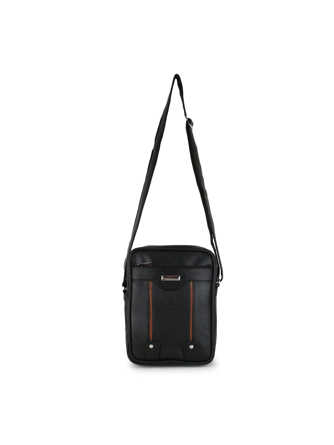 

ADAMSON Black Structured Sling Bag
