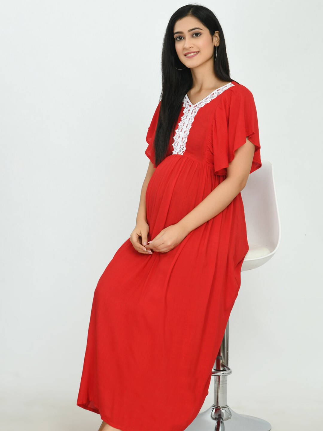 

MAFE Red Maxi Dress