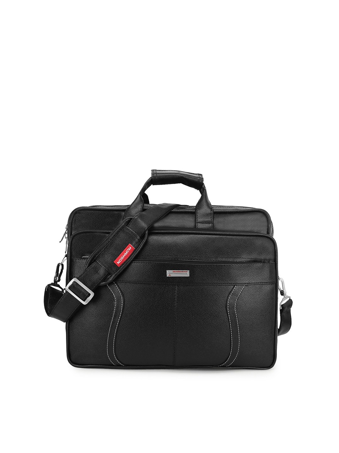 

ADAMSON Men Black Colourblocked Laptop Bag