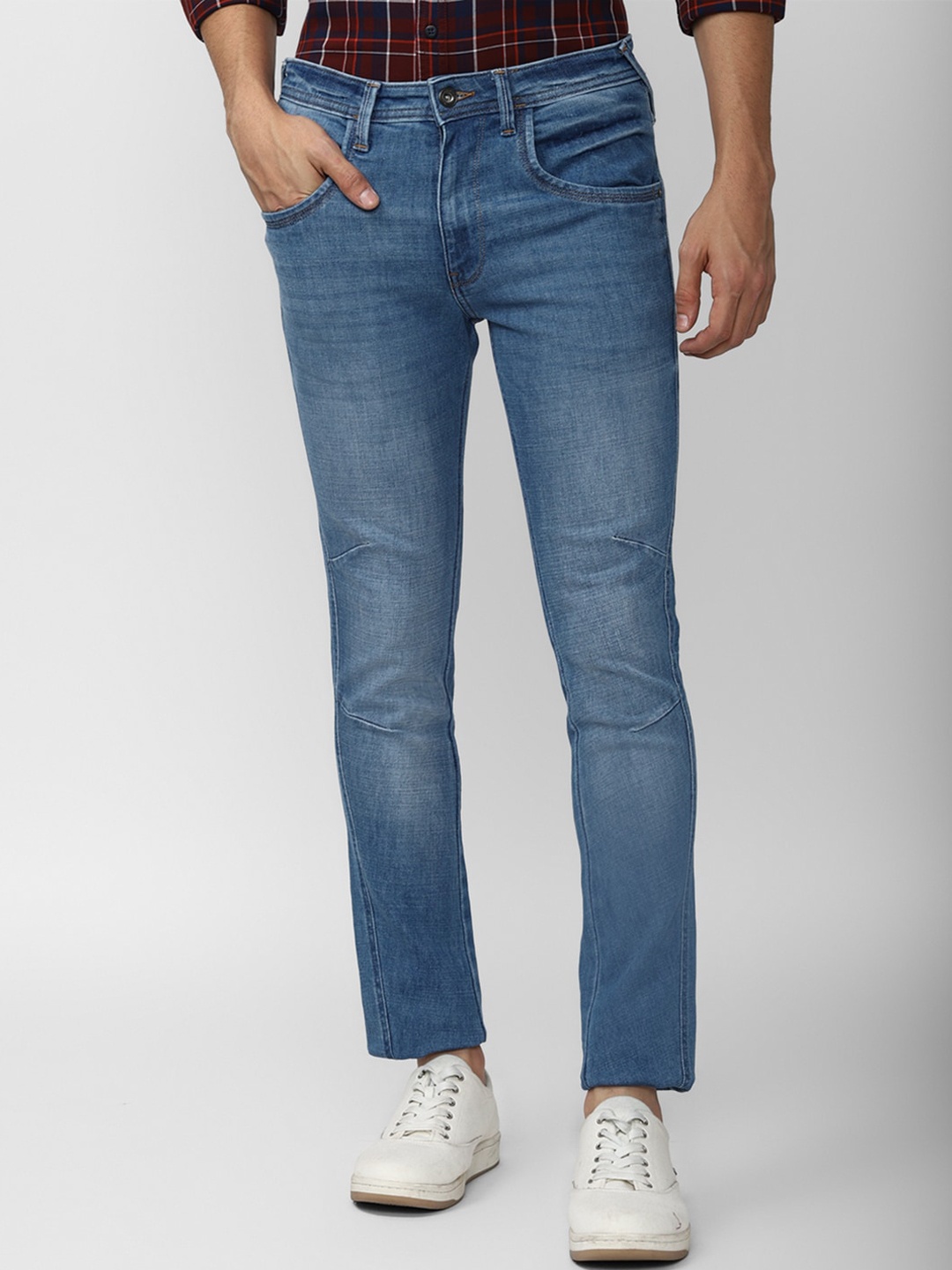 

VAN HEUSEN DENIM LABS Men Blue Skinny Fit Heavy Fade Jeans