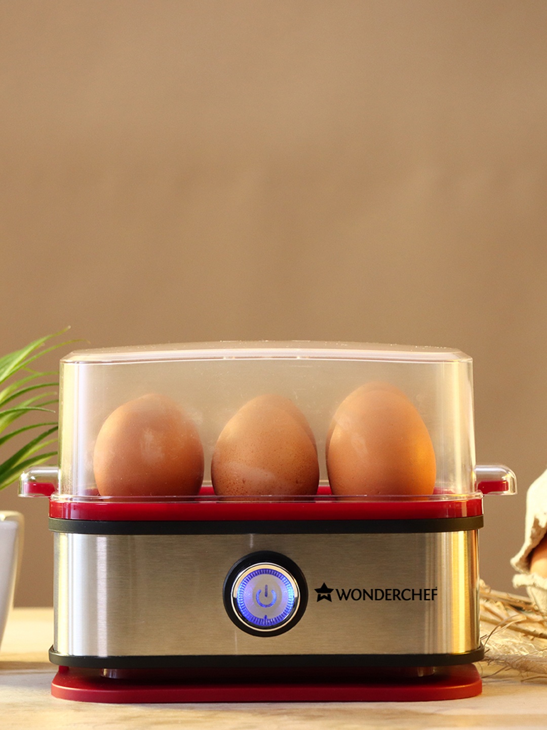 

Wonderchef Unisex Red Egg Boiler