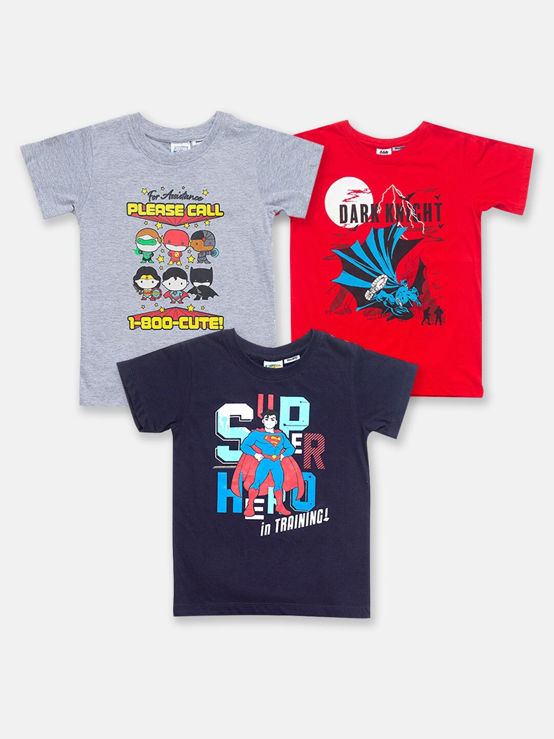 

SMUGGLERZ INC Boys Blue 3 Batman Printed Applique T-shirt