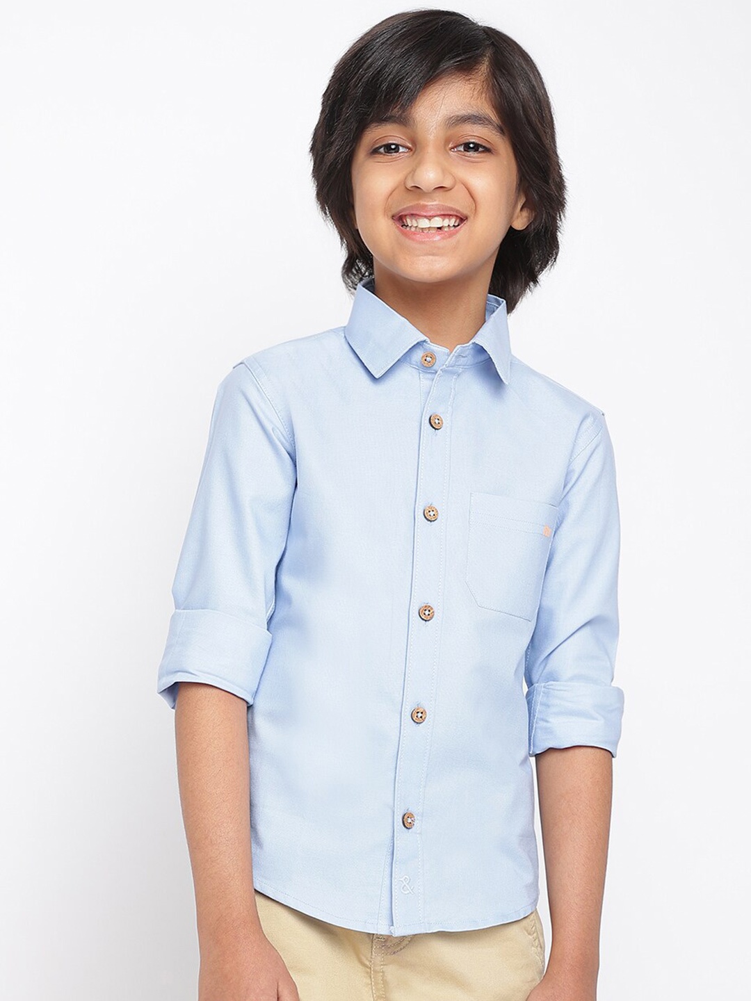 

TALES & STORIES Boys Blue Casual Shirt