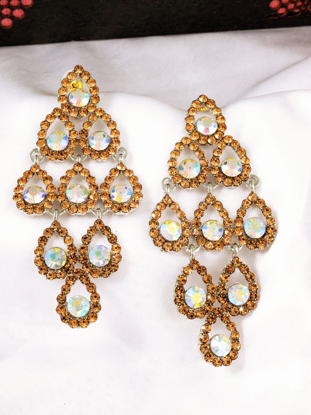 

Fashion Frill Beige Contemporary Drop Earrings
