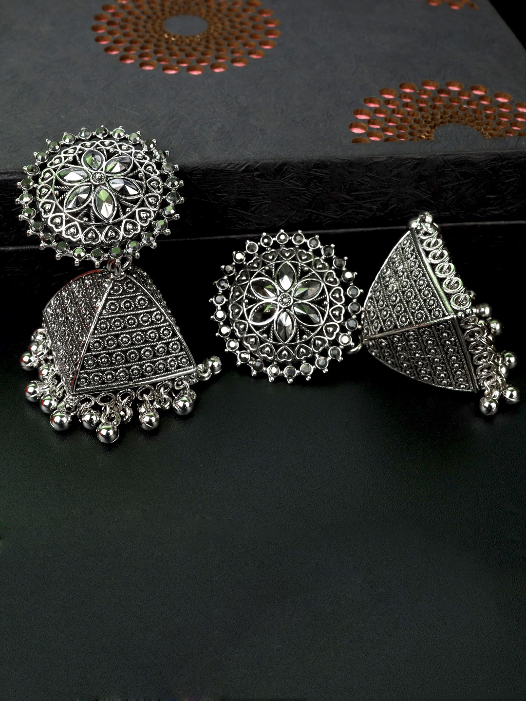 

Fashion Frill Silver-Toned Contemporary Drop Earrings