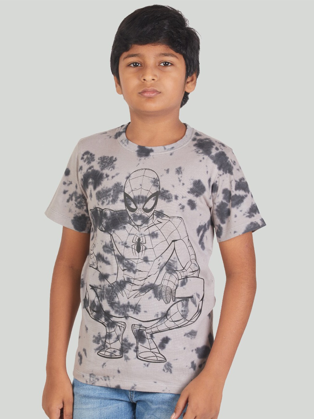 

Zalio Boys Grey Spiderman Printed T-shirt