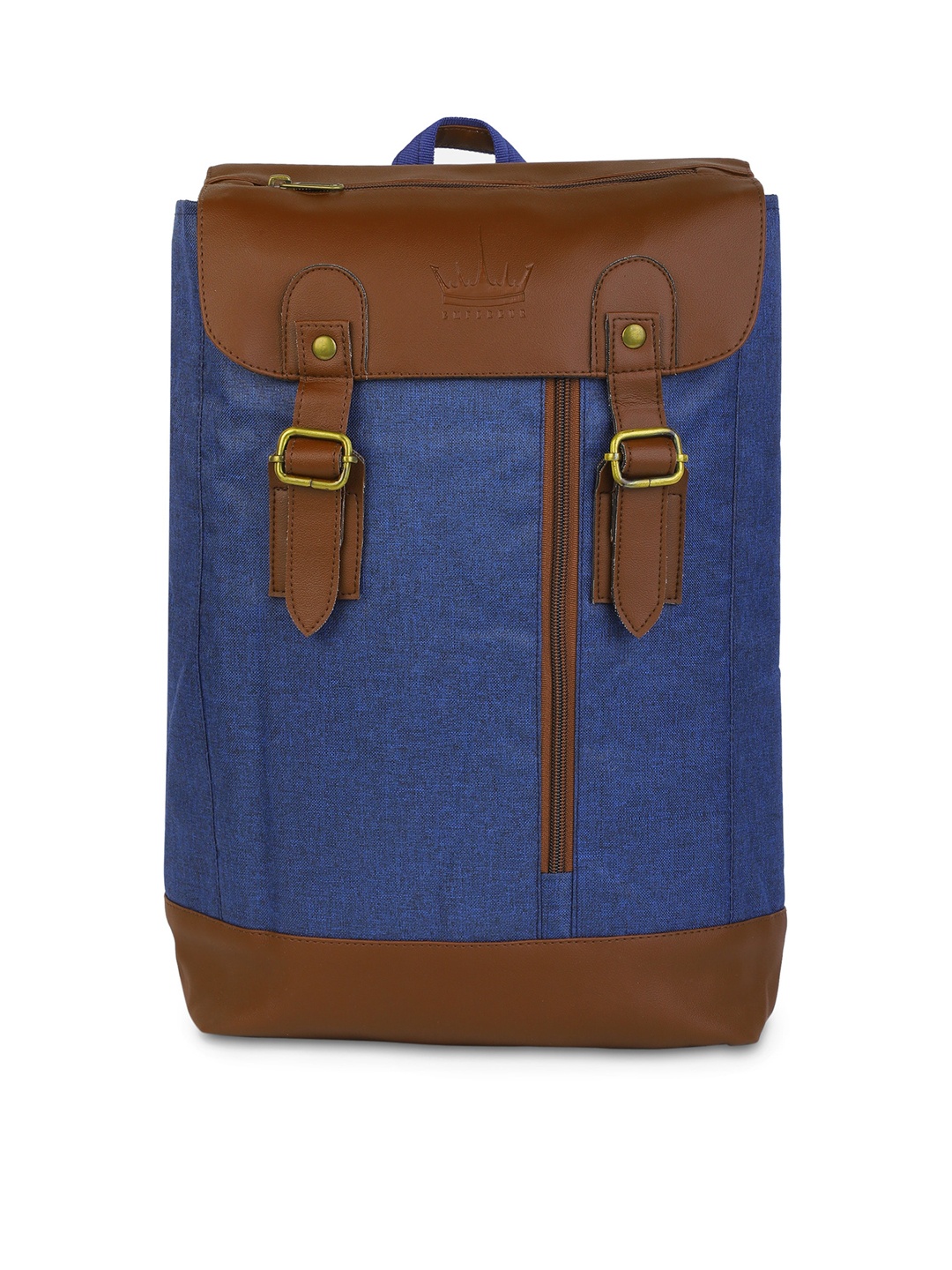 

LIONBONE Unisex Blue & Brown 16 Inch Laptop Backpack