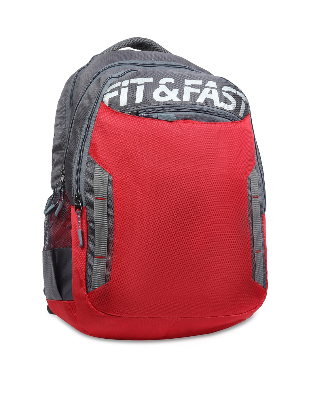 

LIONBONE Unisex Red & Grey Colourblocked 16 Inch Laptop Backpack