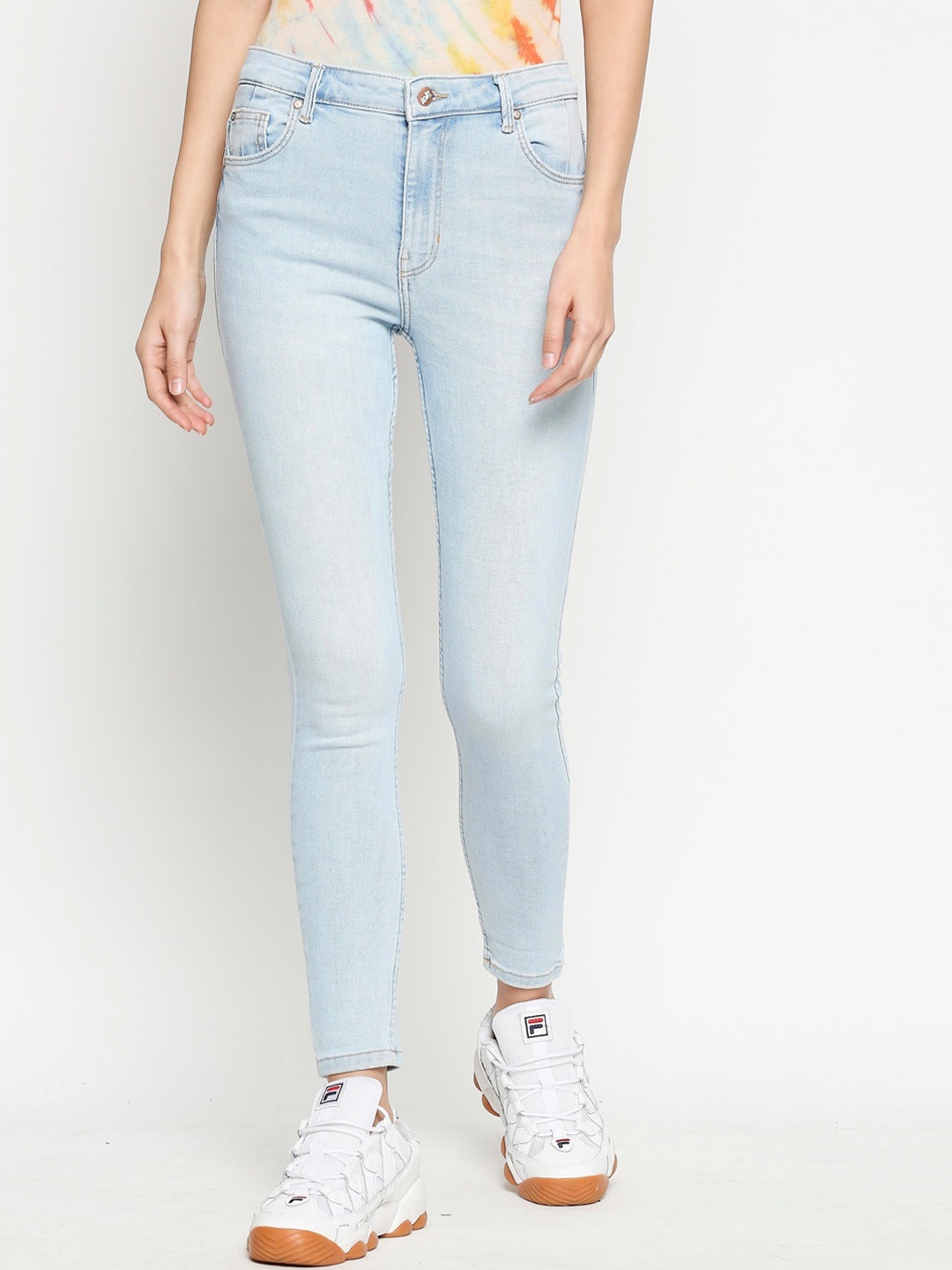 

LOVEGEN Women Blue Comfort Skinny Fit High-Rise Light Fade Stretchable Jeans
