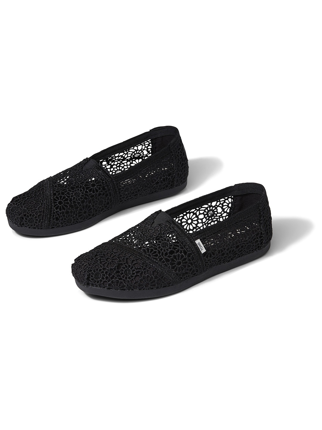 

TOMS Alpargata Moroccan Crochet Shoes, Black