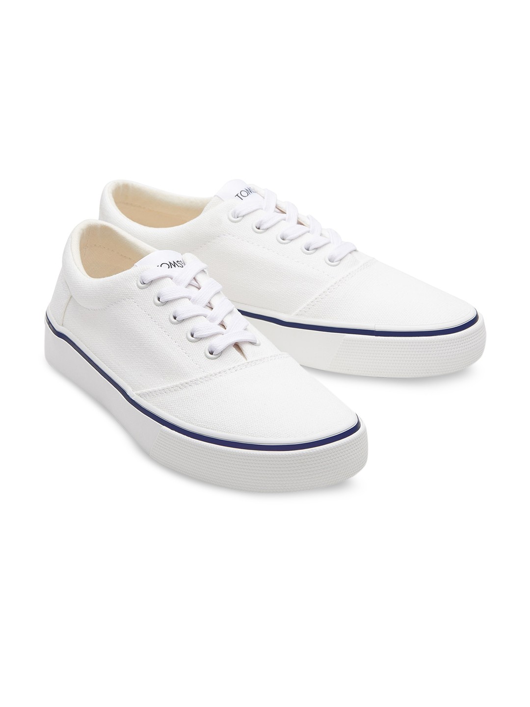 

TOMS Women White Fenix Alpargata Washed Canvas Sneakers