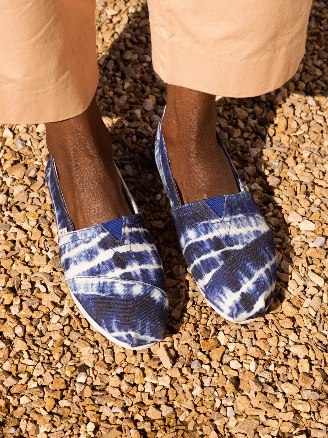 

TOMS Women Batik Canvas Alpargata Slip-On Sneakers, Navy blue