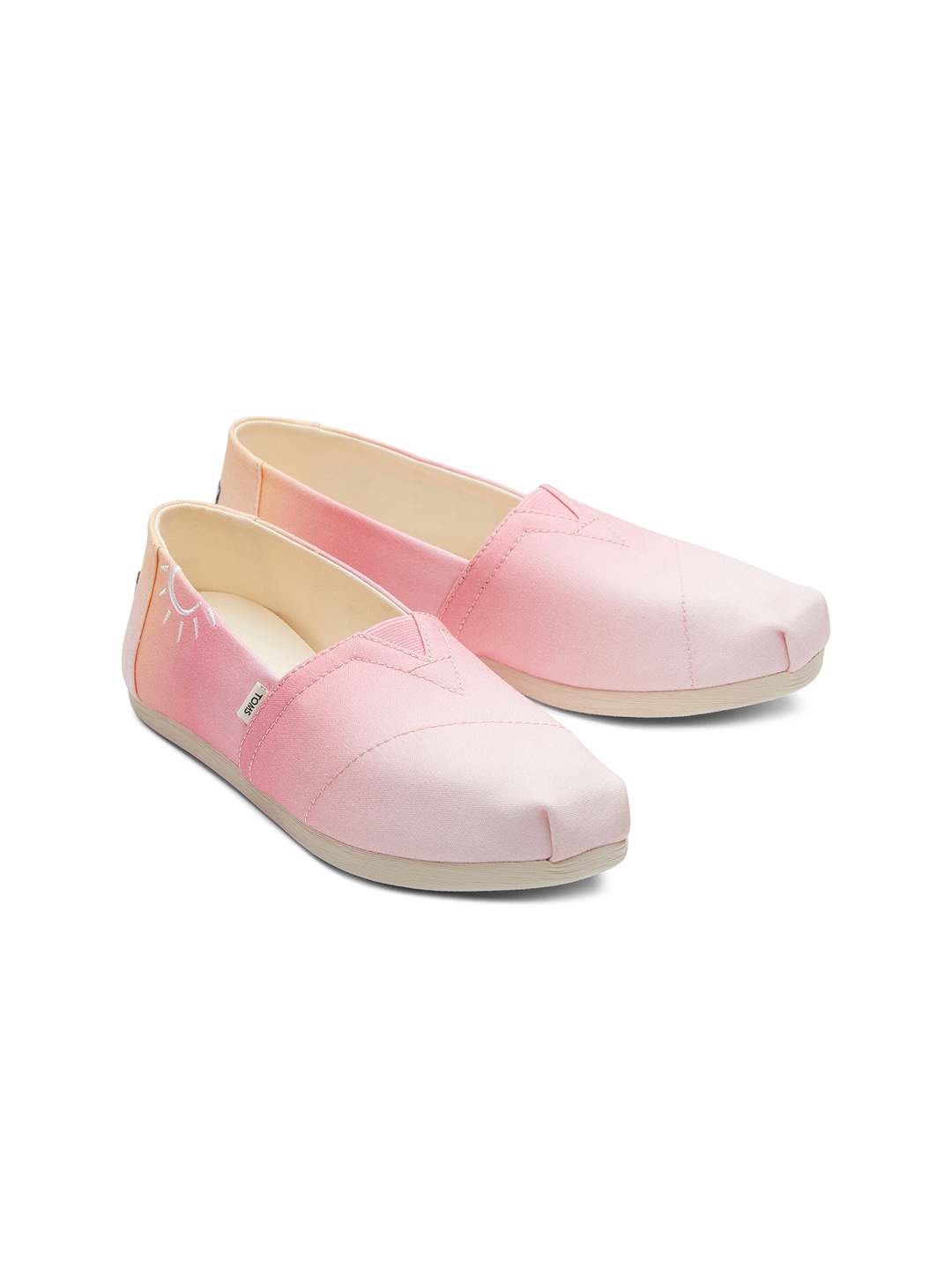 

TOMS Women Pink Ombre Canvas Alpargata Slip-On Sneakers