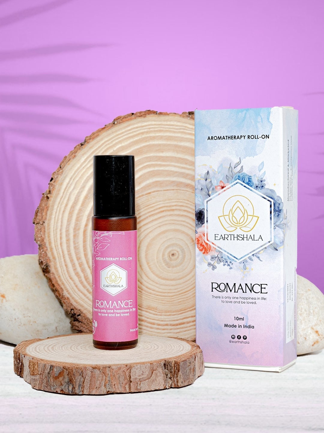 

EARTHSHALA Romance Aromatherapy Aroma Oil - 10 ml, Pink