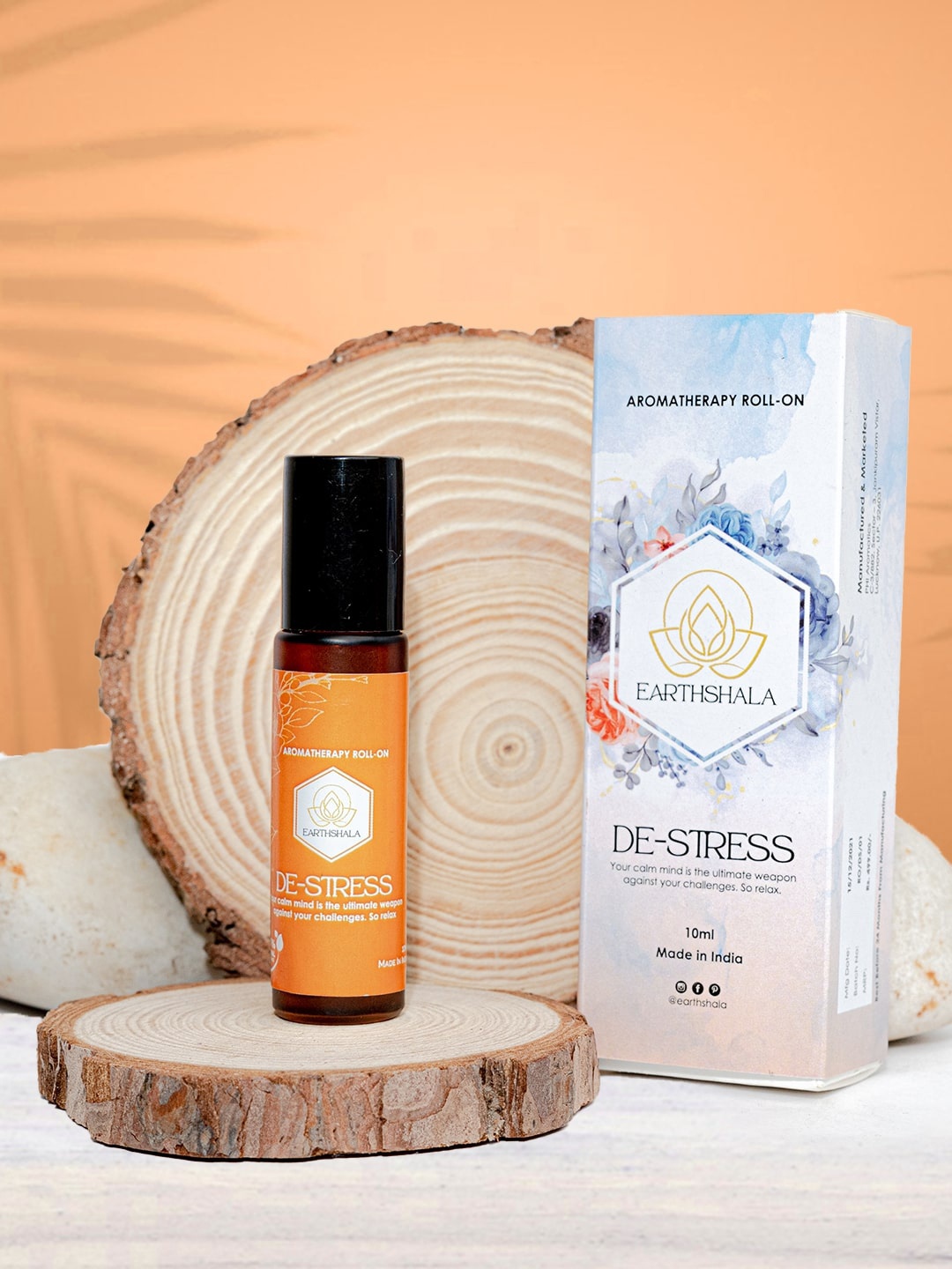 

EARTHSHALA De-Stress Aromatherapy Aroma Oil - 10 ml, Orange