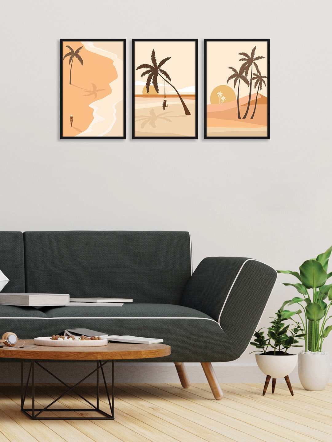 

Random Set of 3 Palm Tree Wall Art, Multi