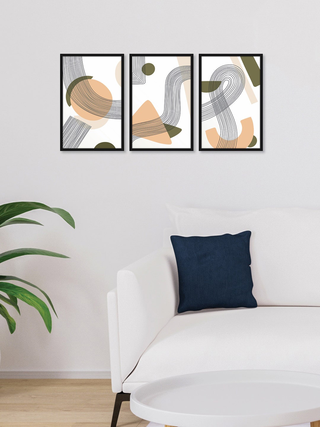 

Random Set of 3 Lines Wall Art, Multi