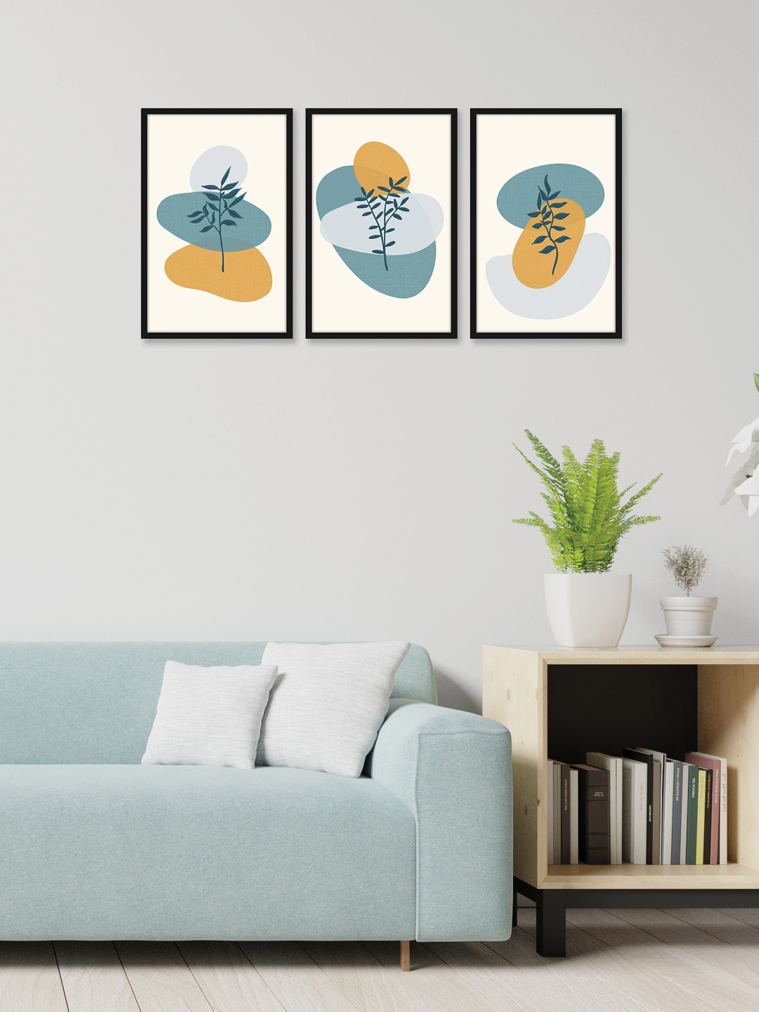 

Random Set of 3 Walnussbaum Leaves Wall Art, Multi