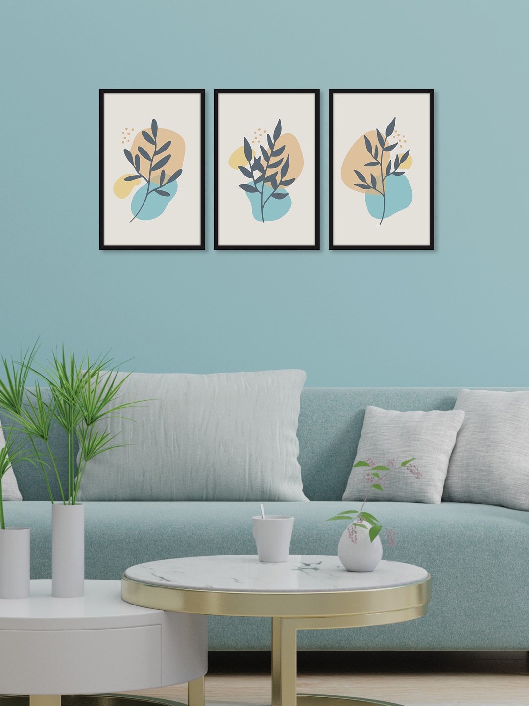 

RANDOM Set of 3 Beach Leaves Wall Art, Multi