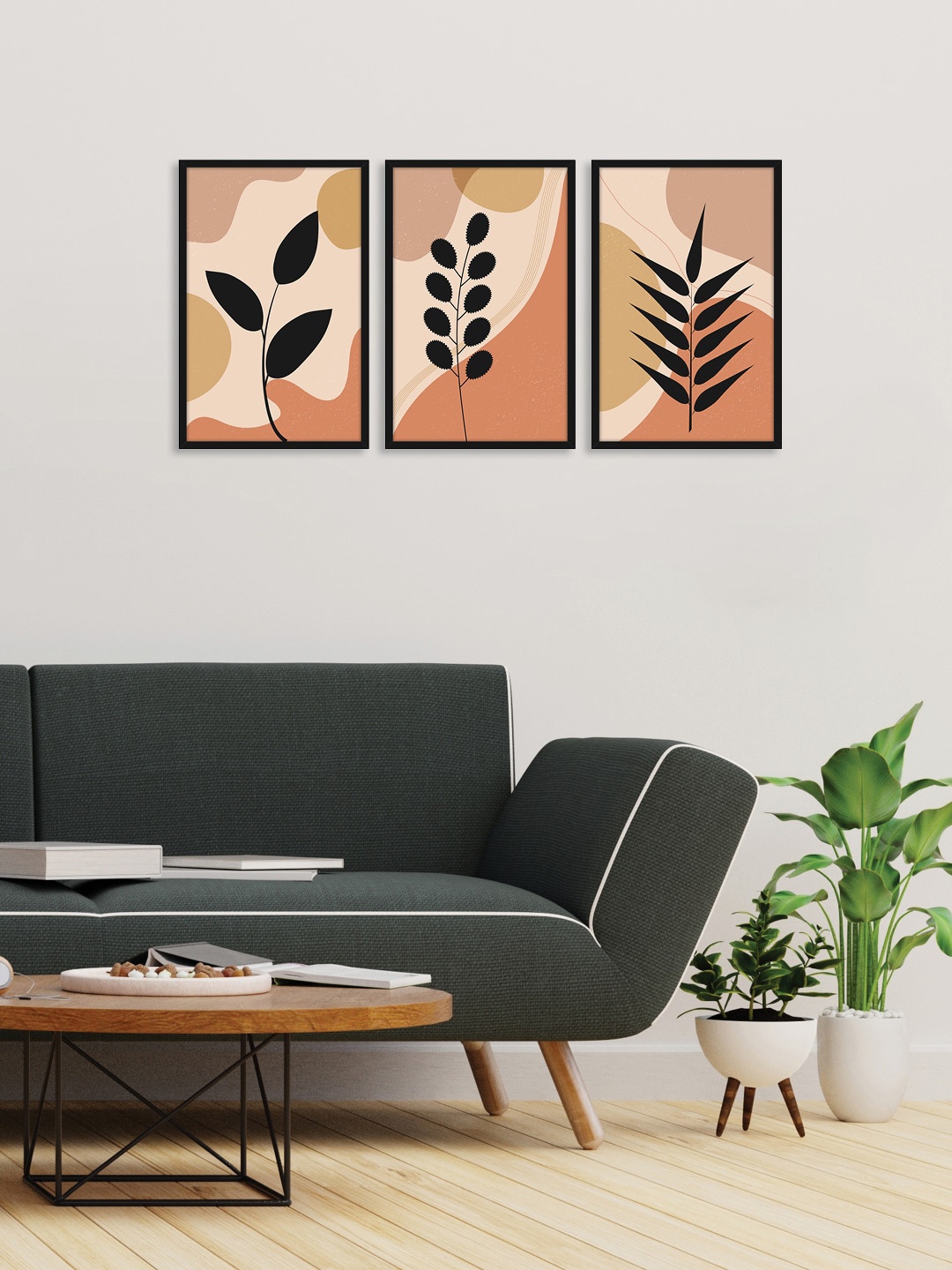 

RANDOM Set of 3 Various Leaves Wall Art, Multi