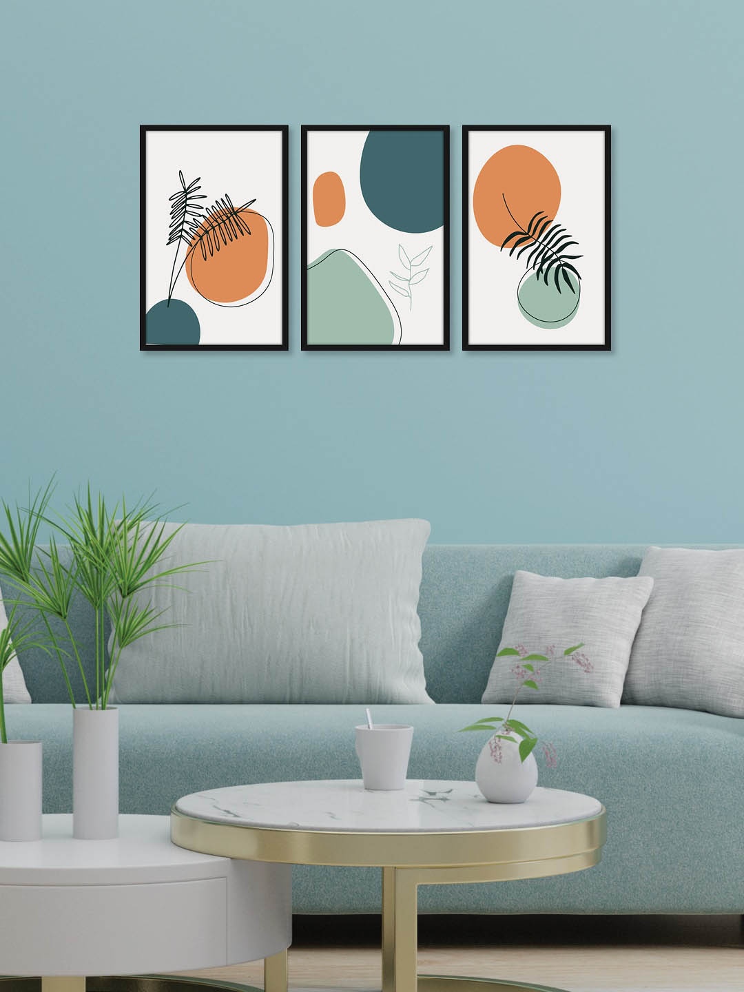 

RANDOM Set of 3 Various Leaves Wall Art, Multi