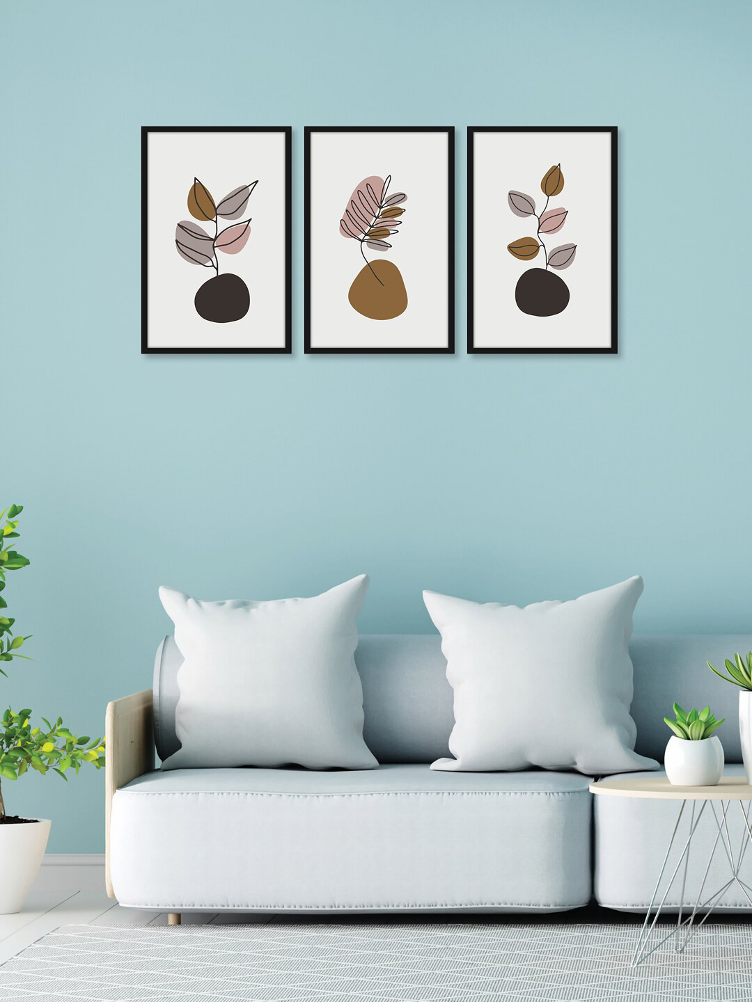 

Random Set of 3 Various Leaves Wall Art, Multi