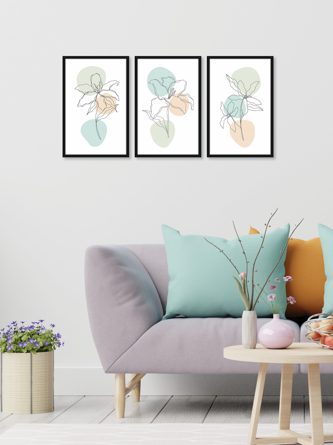 

RANDOM Set of 3 Daffodil Wall Art, Multi