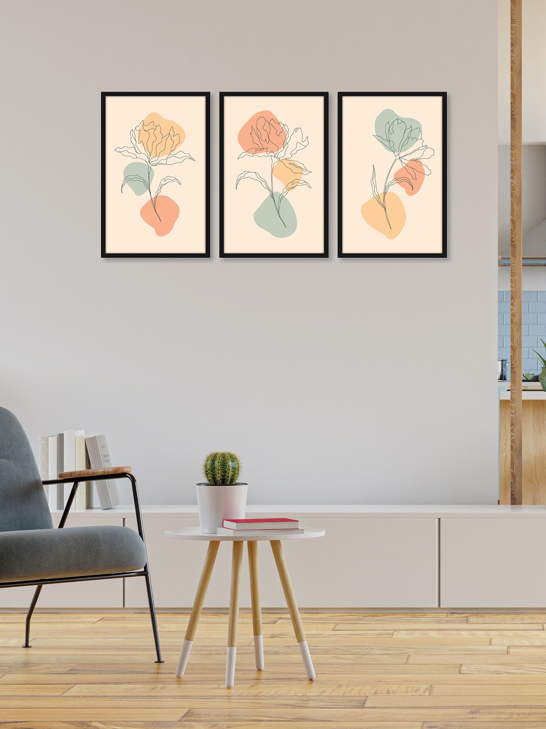 

Random Set of 3 Beautiful Aster Wall Art, Multi