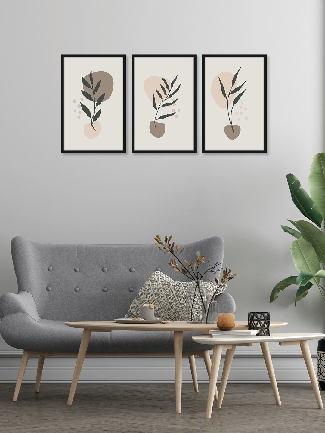 

Random Set of 3 Ash Leaves Wall Art, Multi