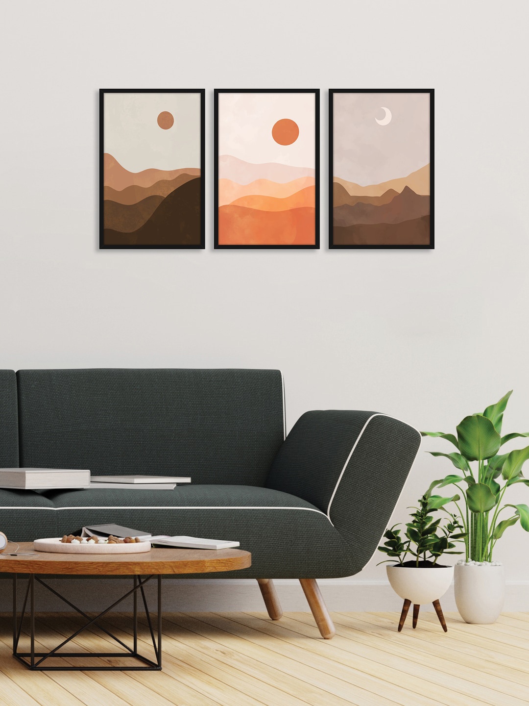 

RANDOM Set of 3 Beautiful Nature View Wall Art, Multi