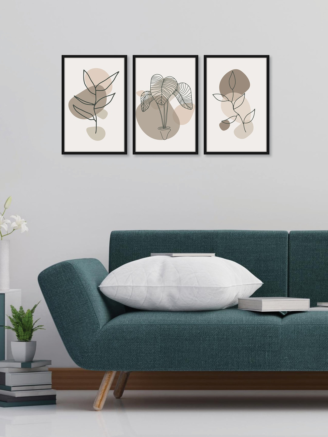 

Random Set of 3 Various Leaves Wall Art, Multi